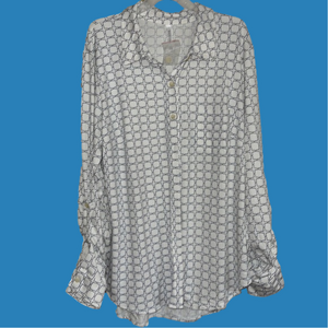 NWOT DNA couture button down top L